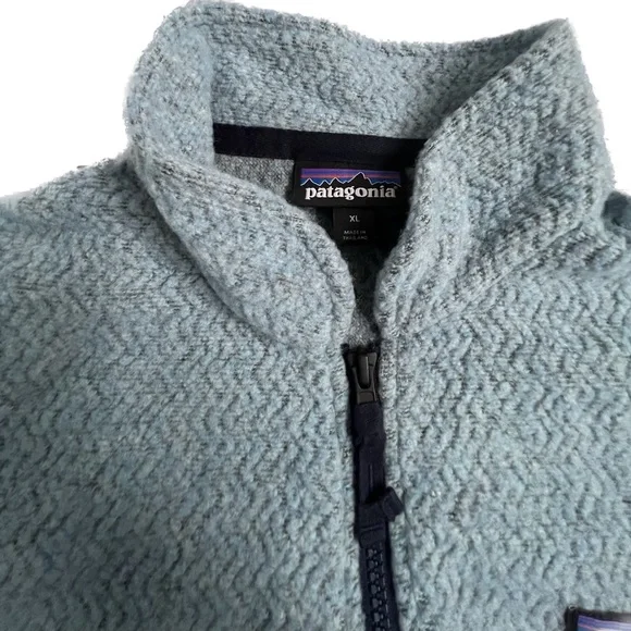 Patagonia Woolyester Zip Up Fleece Zip Top Pullover Size XL - Picture 6 of 8